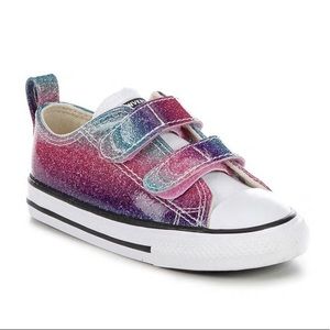 GIRLS' CONVERSE TODDLER CHUCK TAYLOR ALL STAR 2V GLITTER DRIP